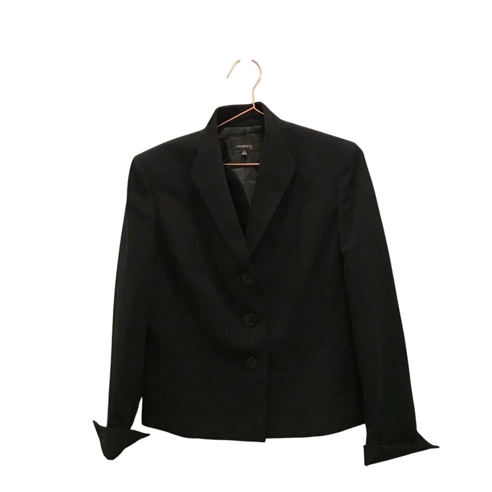 Jones Wear Navy Blazer - Size 10 - 3 Button - Lined